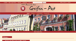 Desktop Screenshot of hotel-greifen.de