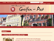 Tablet Screenshot of hotel-greifen.de